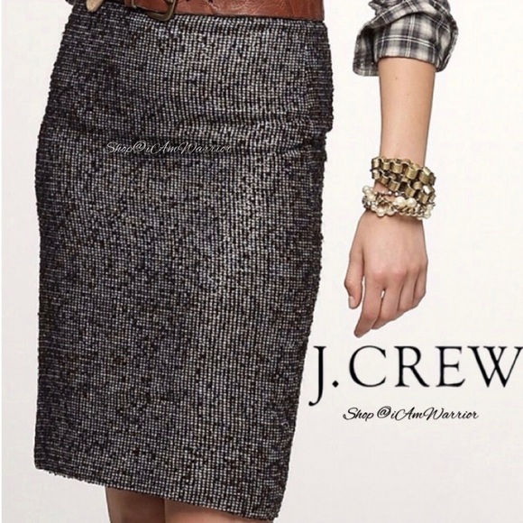 J.Crew nubby metallic tweed pencil skirt *shop@iamwarrior - Picture 2 of 9